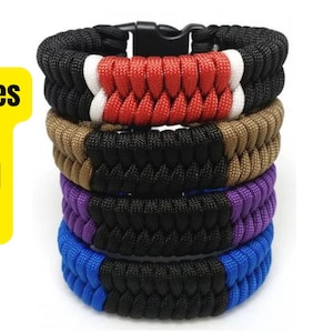 Paracord BJJ Bracelet Jiu Jitsu Belt Colors White Blue Purple Brown Black Betl Gift for Jiu Jitsu Lover BJJ Dad Jiu Jitsu Girl JiuJitsu Gift