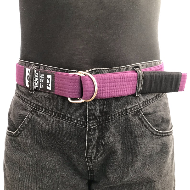 BJJ Blue Belt Brazilian Jiu Jitsu Gi Belt White Purple Brown Black Belt Gift for Jiu Jitsu Lover Jiu Jitsu Dad JiuJitsu BJJ Belt for Pants Purple