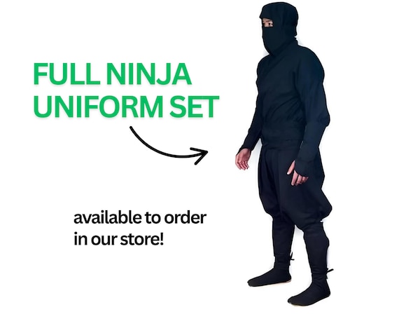 キャハンレッグラップ（ポケット付き）忍者服ユニフォーム、格闘技練習