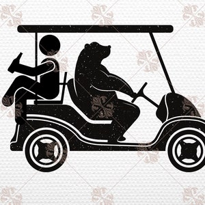 おもしろいゴルフシャツ ゴルフカート SVG ゴルフとビール SVG Cricut ファイル 皮肉な T シャツ昇華 お父さんゴルフ好き SVG ゴルフデザイン SVG ゴルフするクマ