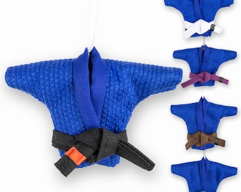 BJJ Jiu Jitsu Keychain: Blue Ju Jitsu Gi Bag & Backpack Accessories for JiuJitsu Lover
