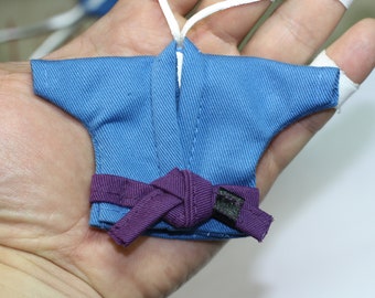 Jiu Jitsu Gi BJJ Keychain Kimono, Best Gift for Jiu Jitsu Lover, MMA JiuJitsu Gi Ranked Belt Ju Jitsu Keychain, Brazil Jiu Jitsu Girl