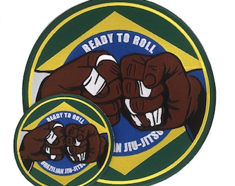 Brazilian Jiu Jitsu Patches, Martial Arts Patch Ready to Roll, BJJ Gi Kimono and MMA Gear Accessory