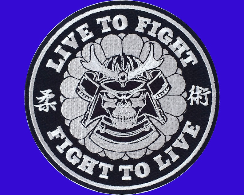 Jiu jitsu patches Brazilian Jiu Jitsu Gi Patch Live to Fight Etsy