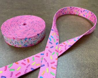 1" Pink Sprinkles Webbing