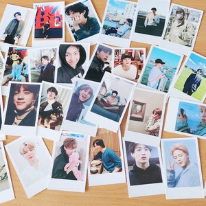 BTS kpop Polaroids, BTS Photocards, Jin Suga J-hope RM Jimin V Jungkook