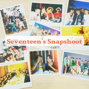 SEVENTEEN's Snap Shoot mini-fotoafdrukset, S.coups Jeonghan Joshua Jun Hoshi Wonwoo Woozi The8 Mingyu DK Seungkwan Vernon Dino