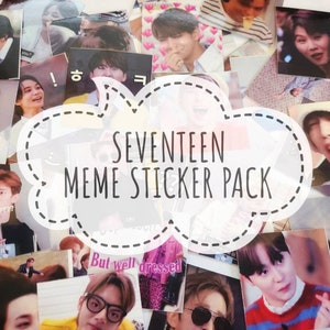 ¡Repoblar! DIECISIETE pegatinas, pegatinas kpop / pegatinas de memes de diecisiete, pegatina brillante resistente al desperdicio[RESTOCKED]