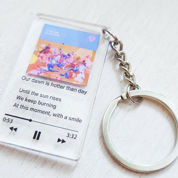 Restock | SEVENTEEN song keychain, kpop spotify song keychain, Our dawn is hotter than day keychain,kpop phone charm keyring