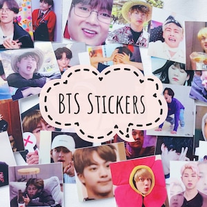 Autocollants BTS, autocollants kpop | exécuter des autocollants bts meme, des autocollants brillants résistants aux déchets | Jin, suga, j-hope, RM, Jimin, V, Jungkook