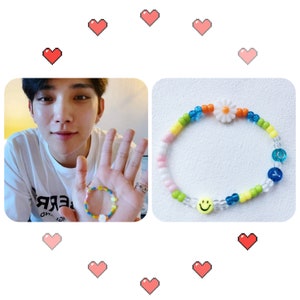 Personalized SEVENTEEN Bracelet, bracelet DIY kit, Kpop custom beaded bracelet,Joshua inspired colorful bracelet, kpop personalized gift