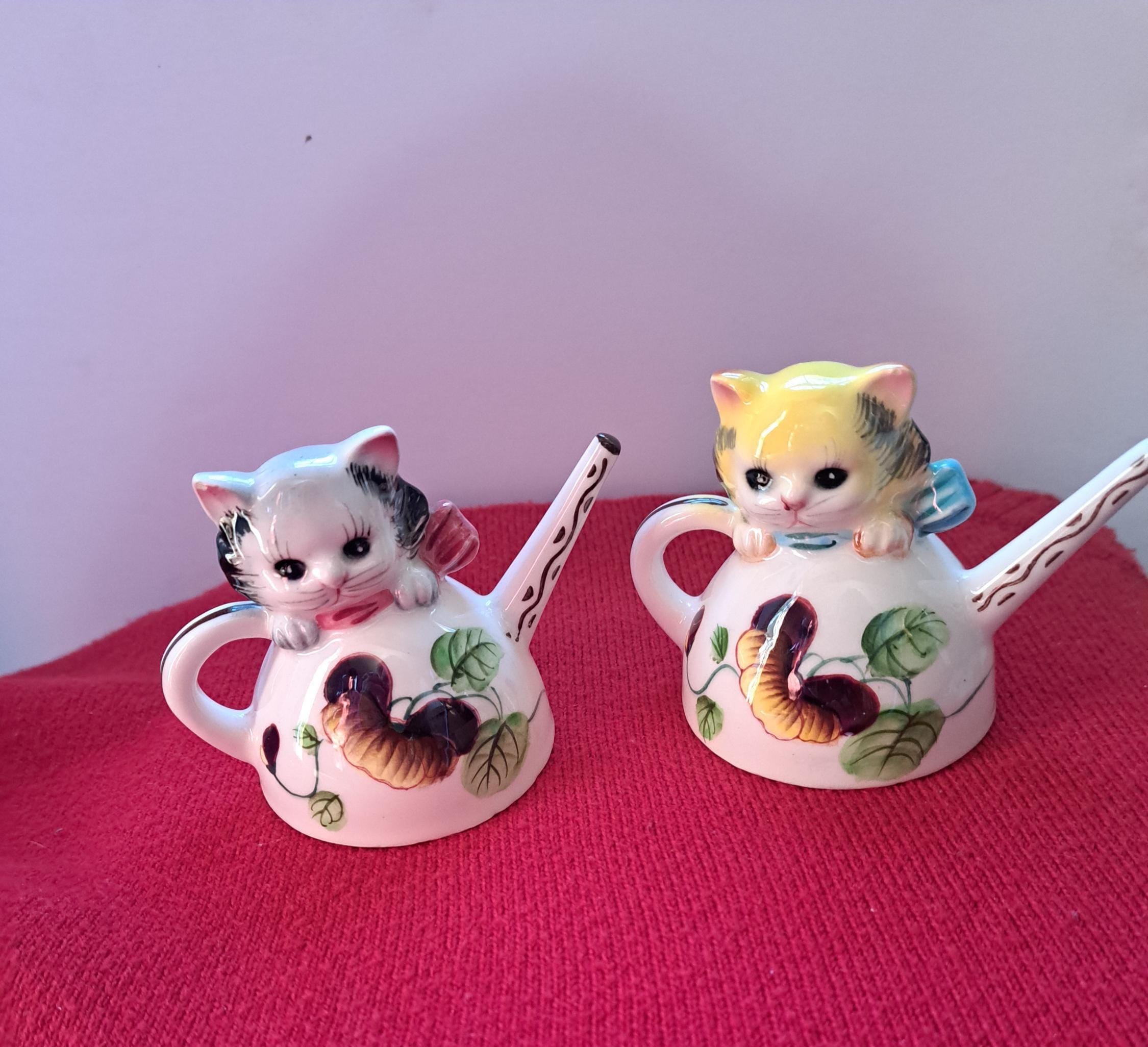 Occupied Japan Cat Figurines - Etsy
