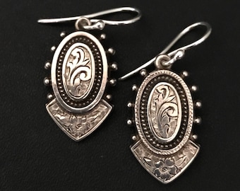 Victorian Silver Earrings