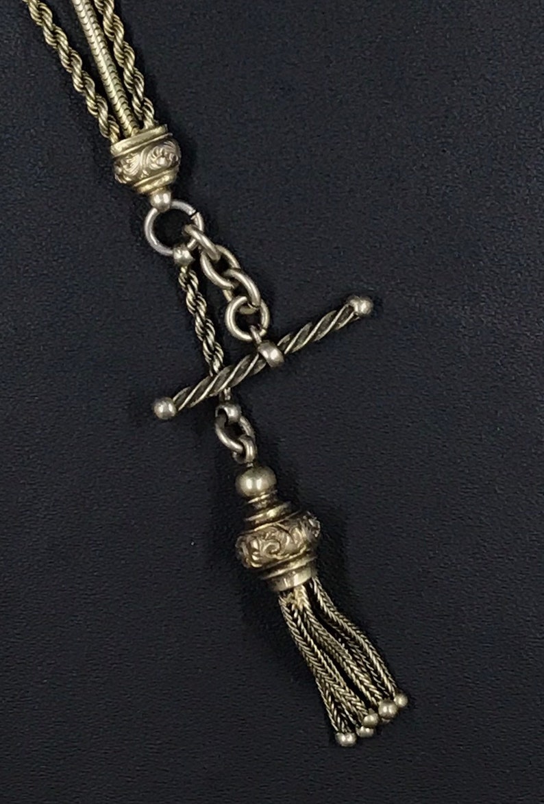 Antique Victorian Silver-gilt and Enamel Ablertina Bracelet