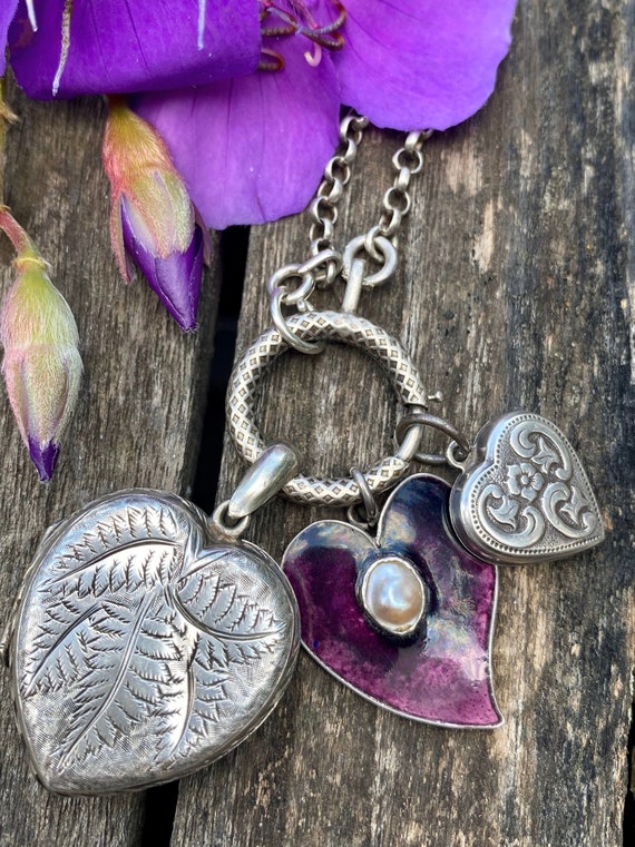 Antique Victorian Silver Heart Locket