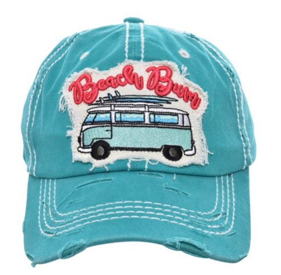 turquoise baseball cap