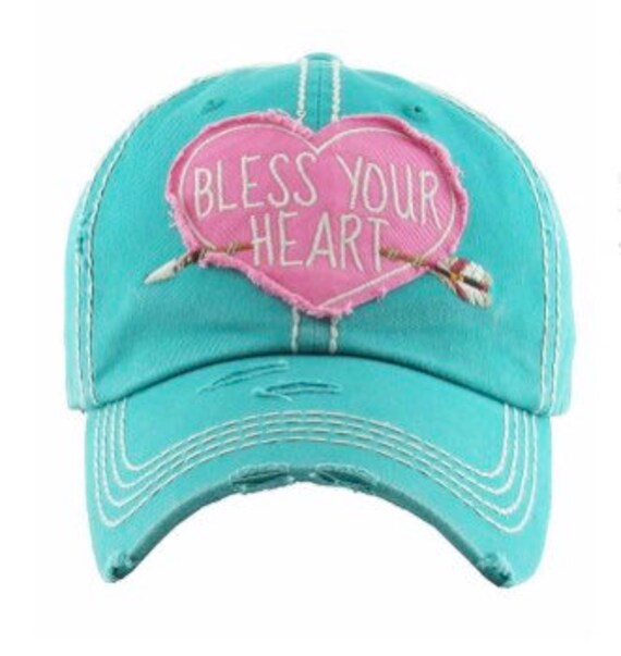 turquoise baseball cap