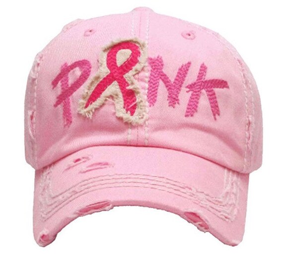 breast cancer baseball cap