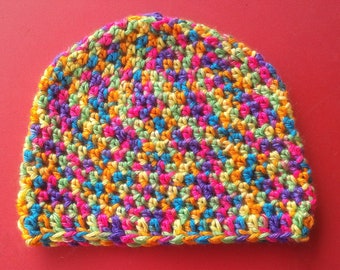 Traditional handmade crocheted baby and toddler hats