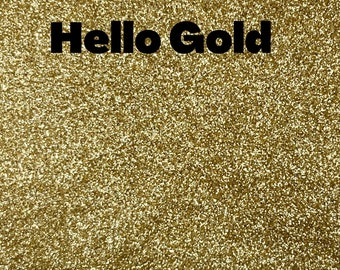 Hello Gold Glitter, Metallic Glitter, Loose Glitter, Fine Polyester Glitter for tumblers, resin,  nail art, crafts, badge reels