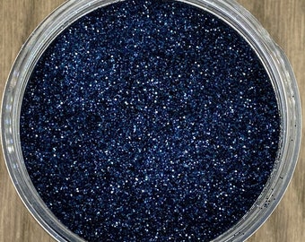 Navy Blue Fine Metallic Glitter, Tumbler Crafts, Resin Nail Art, Midnight Navy Blue Polyester Glitter