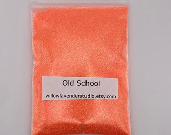 Neon Orange Fine Glitter