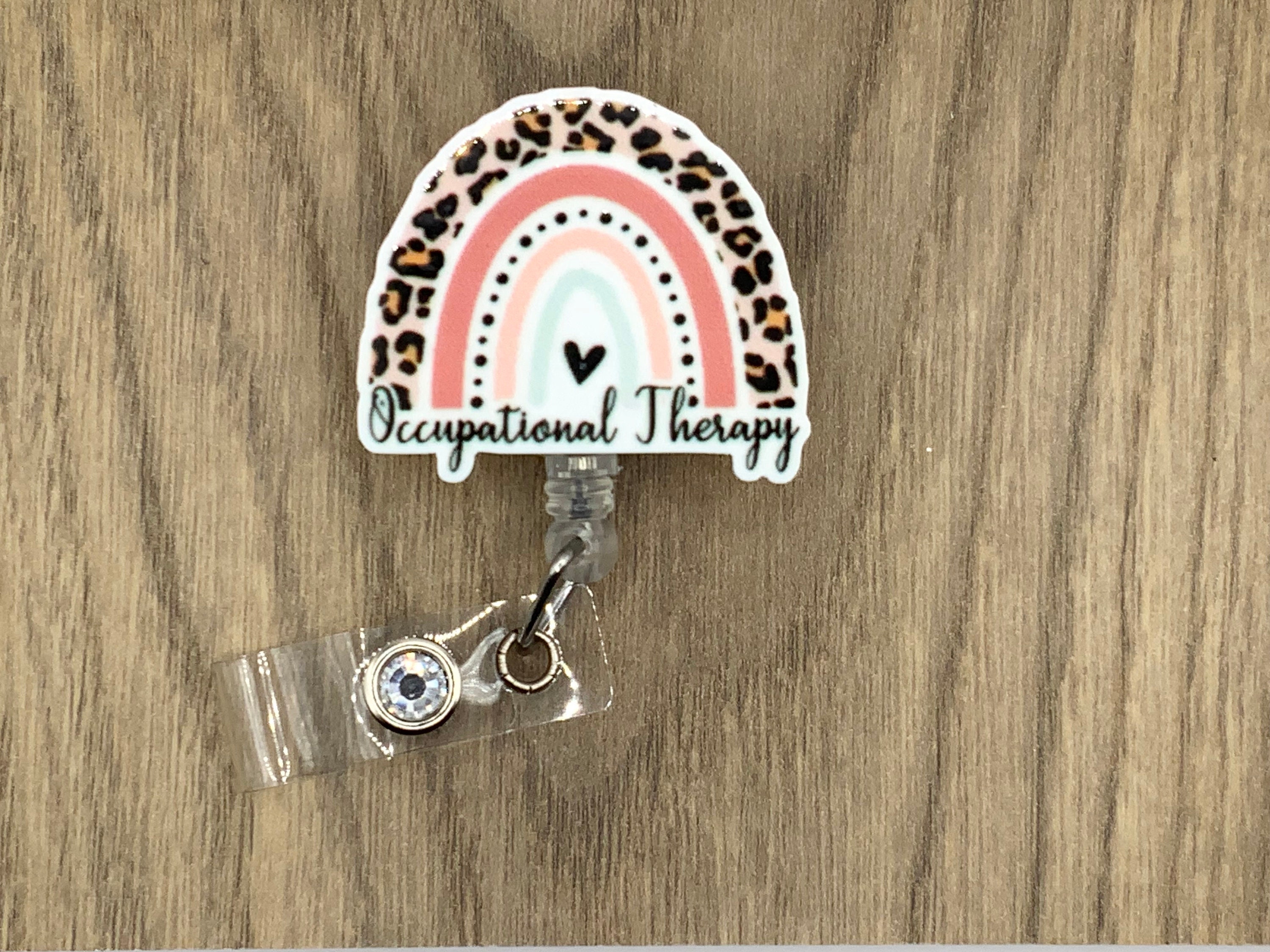 Occupational Therapy Badge Reel, Retractable Badge Holder, OT Badge Clip, Gift for Occupational Theraptist