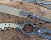 Knife Making Tongs Set knifemaking blacksmith forge anvil vise bladesmith tools