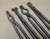 4 Blacksmith Tongs Beginner Set Hand Forged Tools