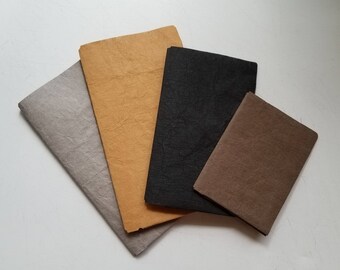 Kraft-Tex Washable Heavy Duty Folder Traveler's Notebook Inserts Credit Card Slots Leather Like Hand Made