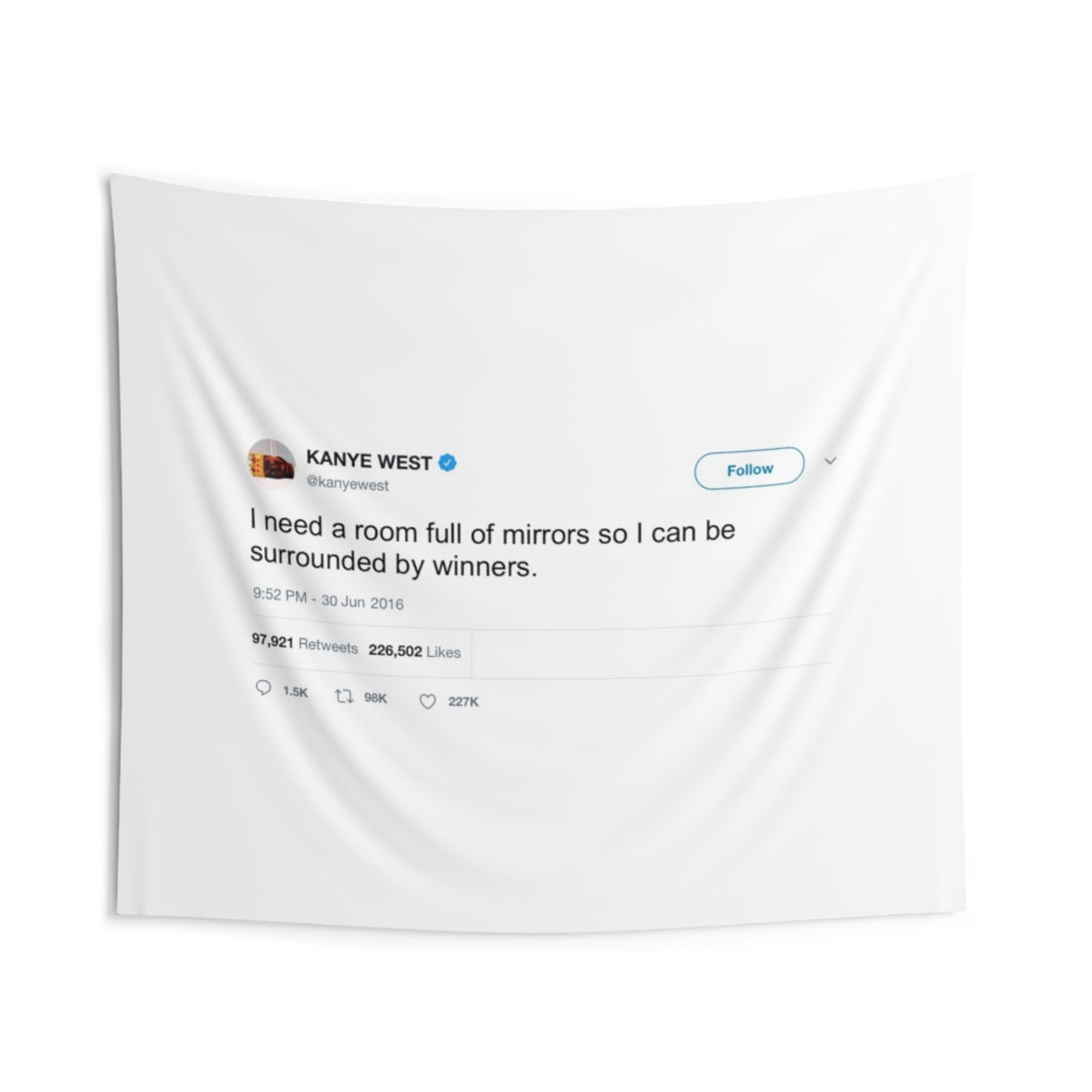 Kanye Tweet Tapestry Funny Meme Tapestry College Dorm Decor Etsy