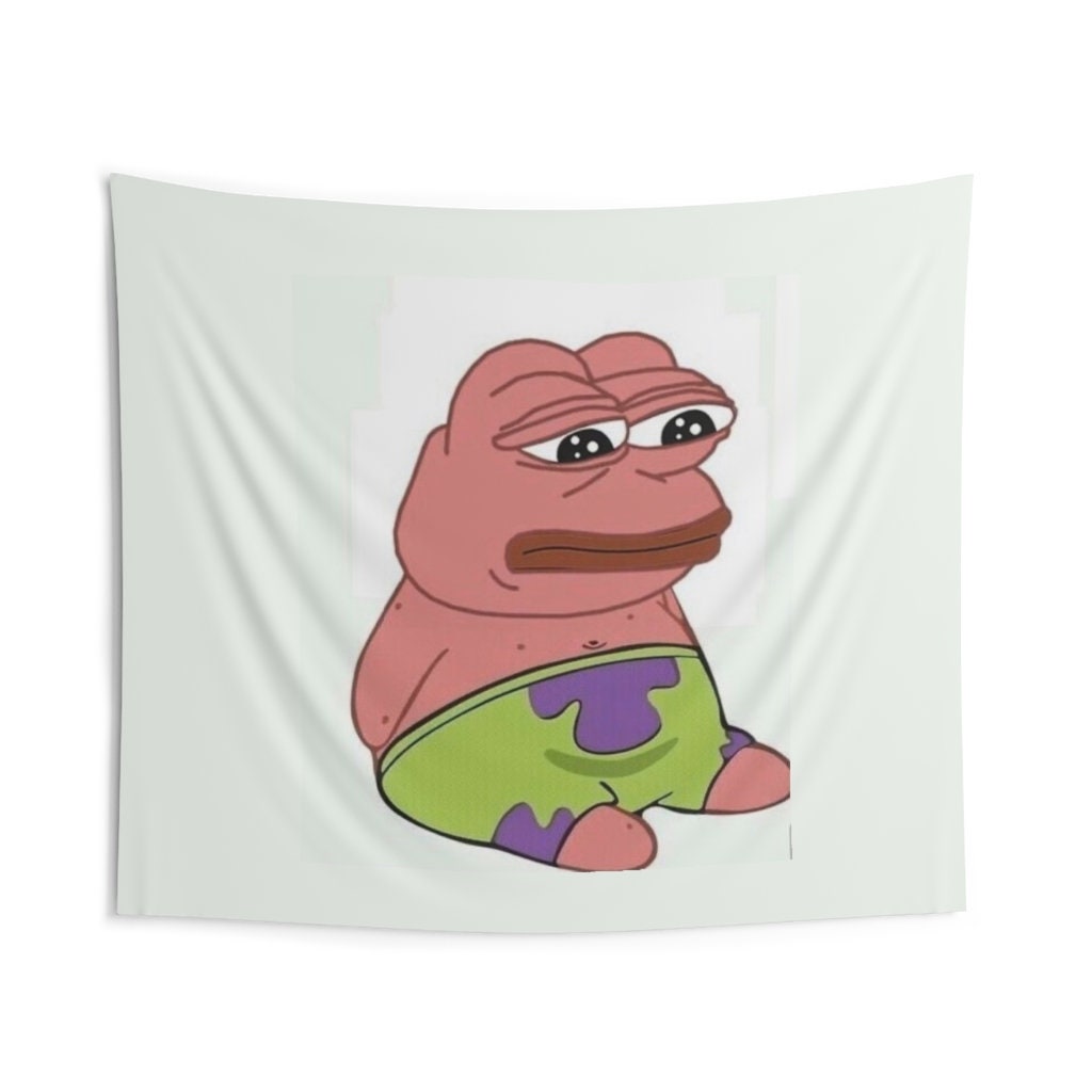 Pepe Meme Tapestry Funny College Dorm Decor Flag Patrick Pepe | Etsy