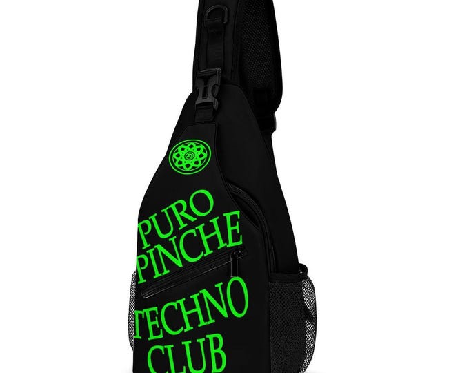 Puro Pinche Techno Club Crossbody Bag | Rave Bag | Music Festival Accessory