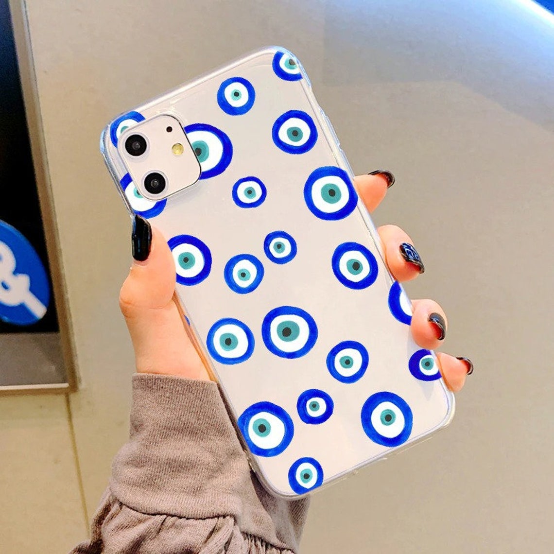 Evil Eye Phone Case Lucky Clear Phone Case For iPhone 12 Mini | Etsy