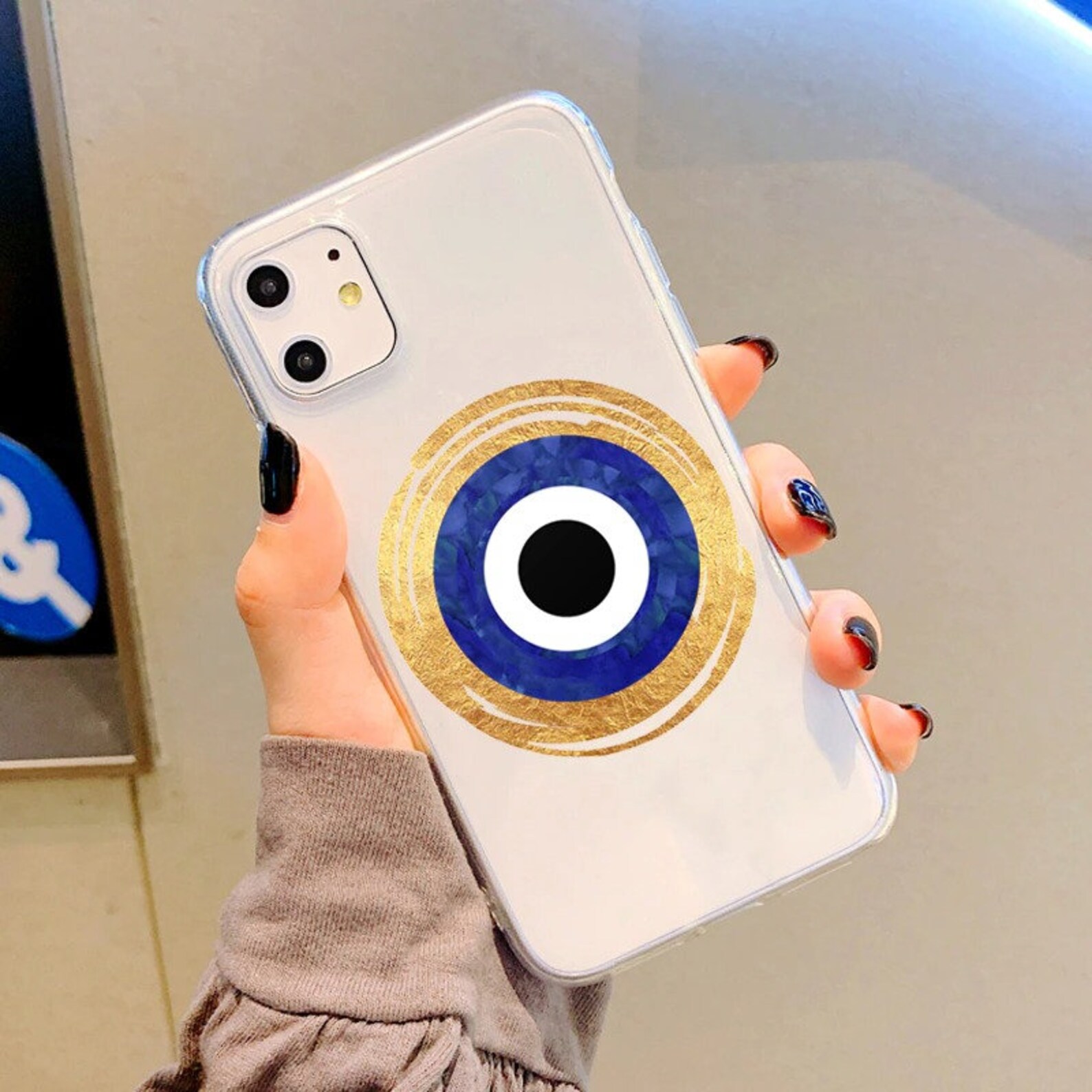 Evil Eye Phone Case Lucky Clear Phone Case For iPhone 12 Mini Etsy