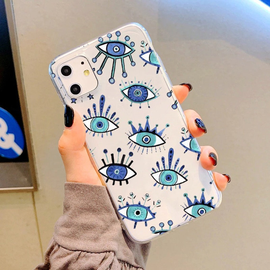 Evil Eye Phone Case Lucky Clear Phone Case For iPhone 12 Mini Etsy