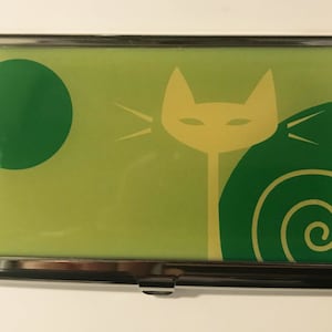 Green Business Card Holder