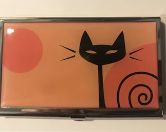 Pink/Red Business Card Holder