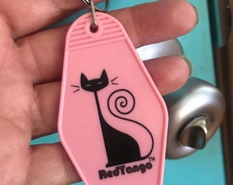 RedTango retro hotel keychain