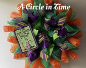 Halloween light up wreath