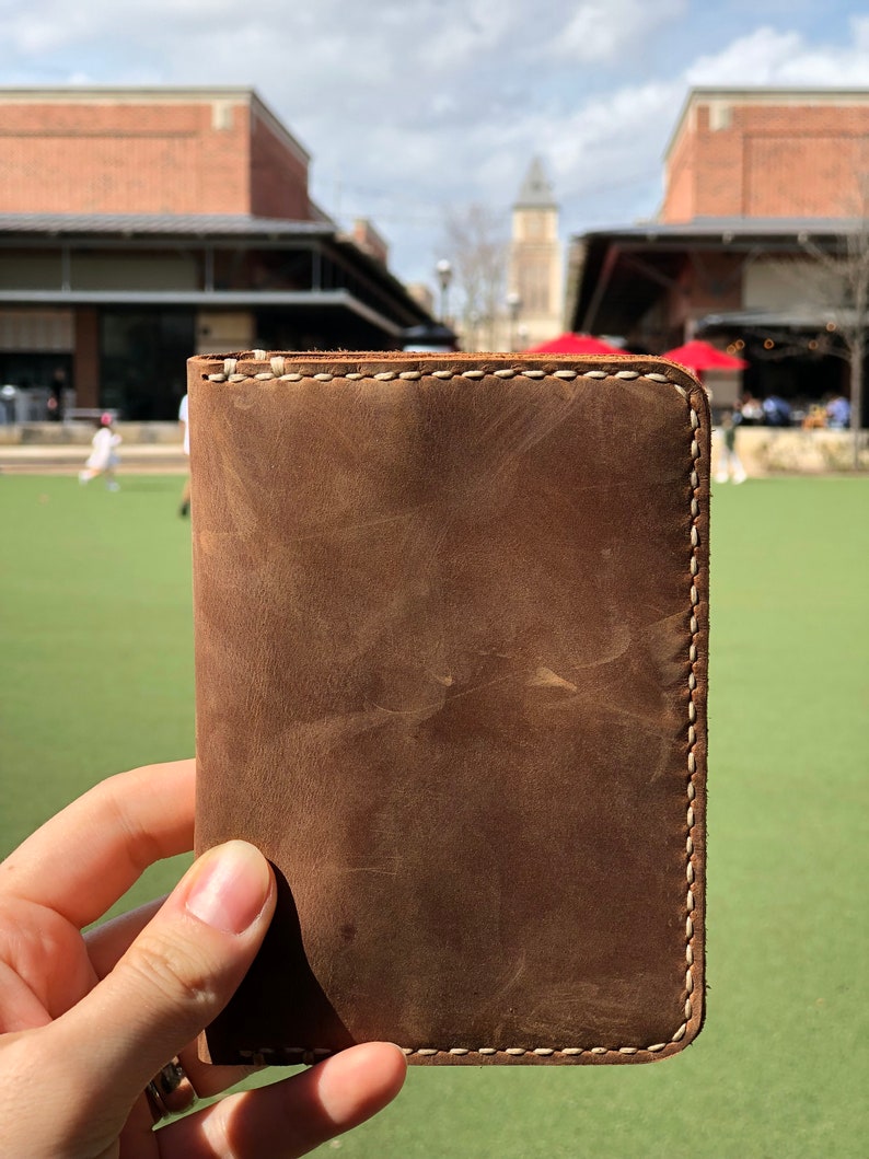 Leather Passport Holder Leather Travel Wallet Distressed Etsy