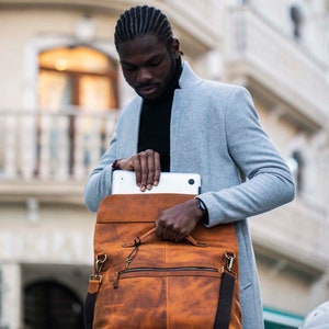 Personalized Full Grain leather Messenger Bag Laptop Bag Crossbody Shoulder Bag Men Briefcase Handmade Bag Christmas Gifts Best