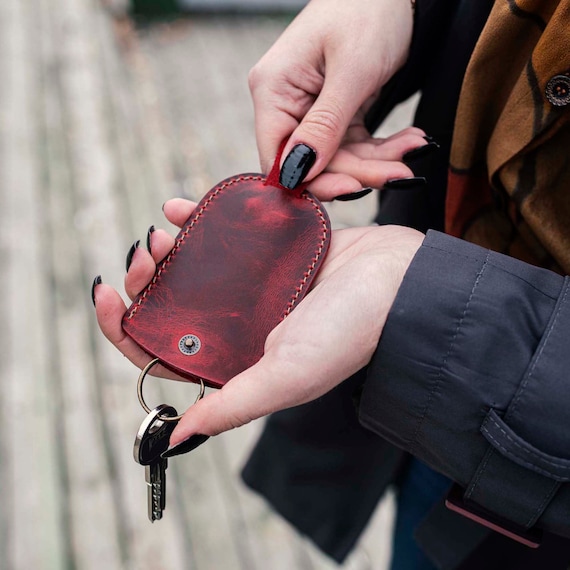 Etsy personalized store leather keychain