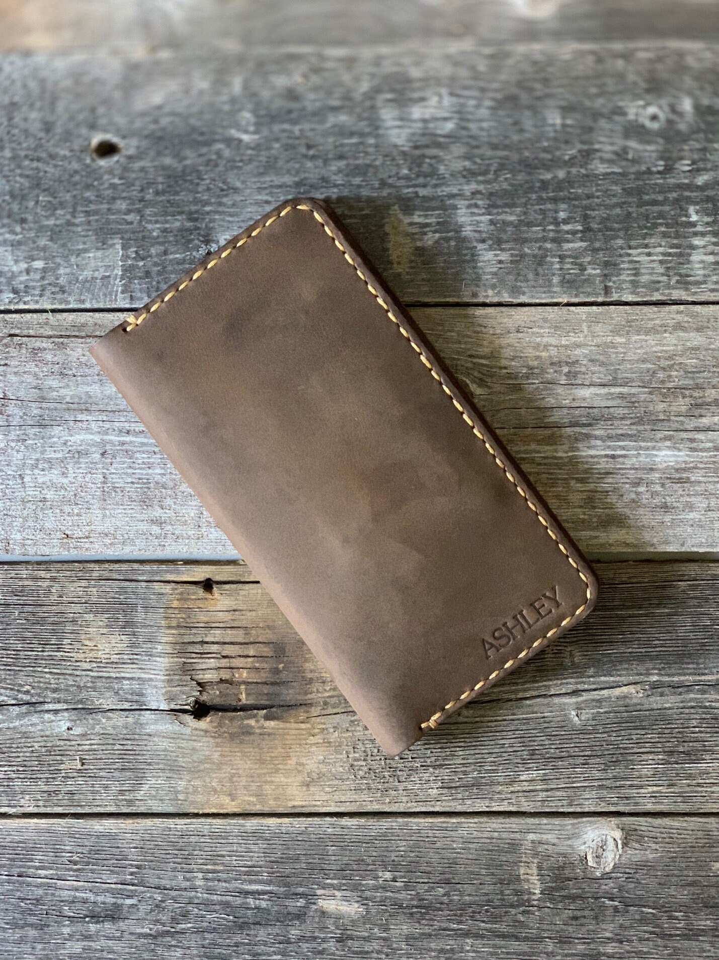 Custom Tooled Leather Checkbook Cover — 33 Ranch & Saddlery, LLC