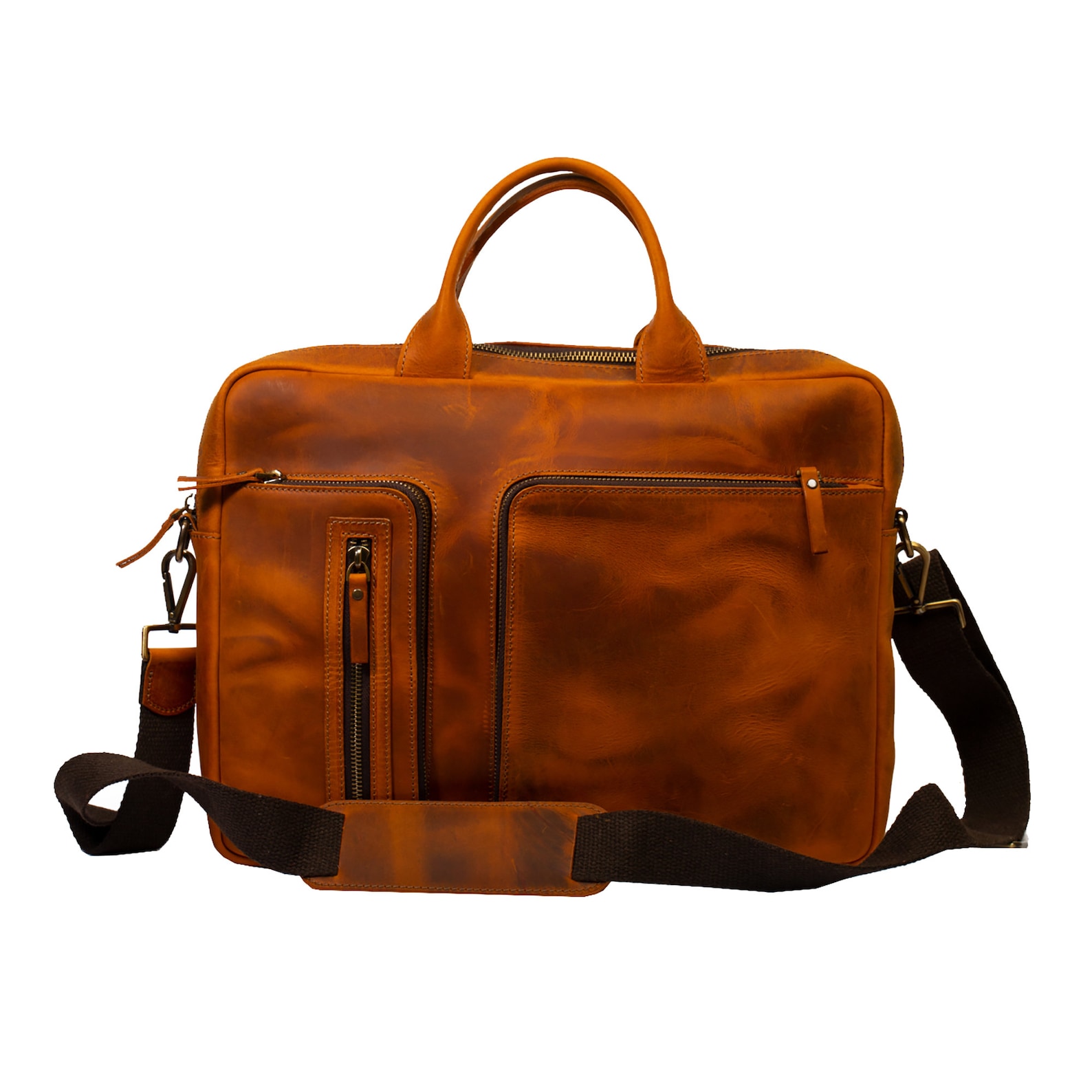 Leather Briefcase Brown Leather Briefcase Men Leather Etsy