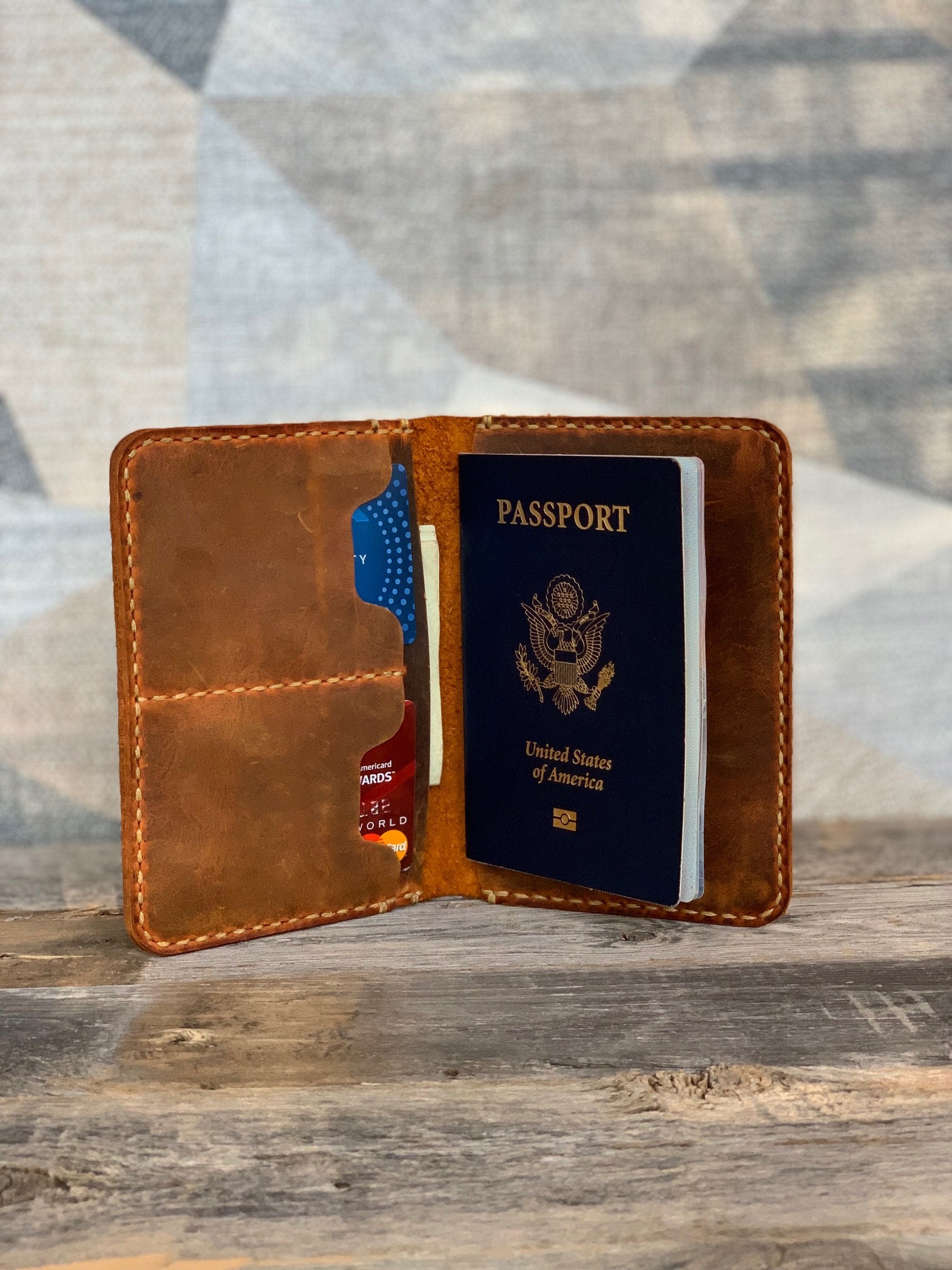 Passport Wallet, PERSONALIZED Leather Passport Wallet, Leather Travel