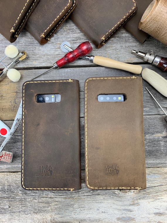 Samsung Galaxy S10 Plus Leather Wallet Case s10 case s10e leather case leather s9 plus s9+ s9 case - IDTEXAS- 0S10 Plus