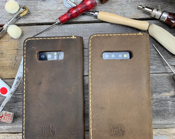 Samsung Galaxy S10 Plus Leather Wallet Case s10 case s10e leather case leather s9 plus s9+ s9 case - IDTEXAS- 0S10 Plus