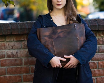 Leather Tote Bag Handmade Leather Purse Large Leather Handbag Leather Purse Leather Bag Leather Handbag