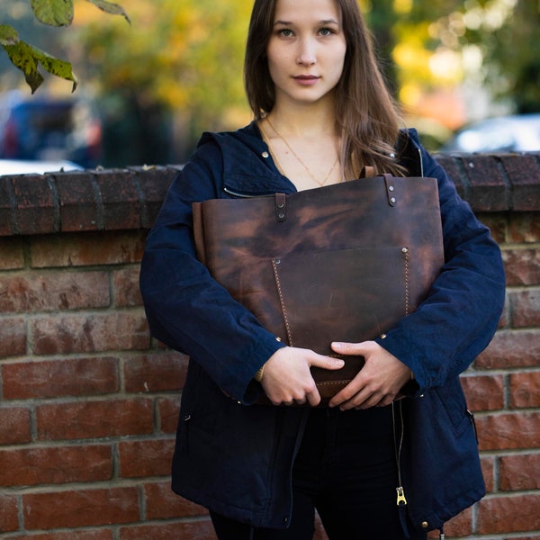 Leather Tote Bag Handmade Leather Purse Large Leather Handbag Leather Purse Leather Bag Leather Handbag